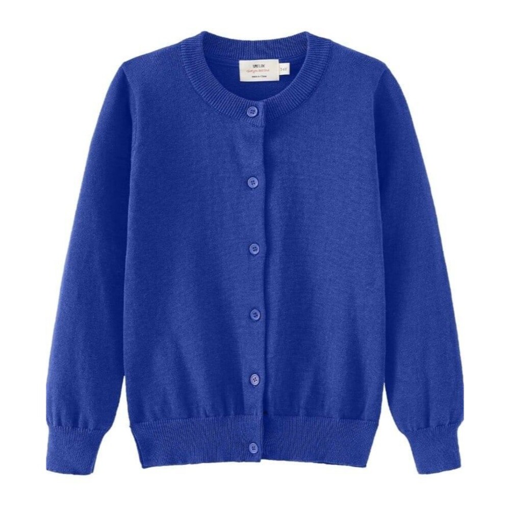 Girls 5/6 royal blue cardigan sweater